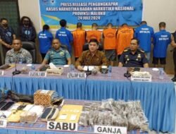 BNN Maluku Ringkus Lima Pelaku Jaringan Narkotika Internasional